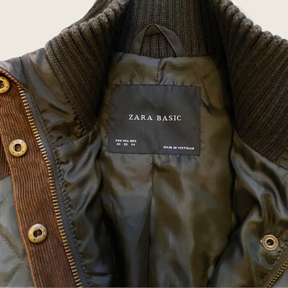 Zara Quilted Jacket with Belt - Picture 6 of 9